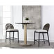 Calandri 36 inch Black / Louis Cream Outdoor Counter Stool